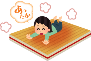床暖房のイラスト