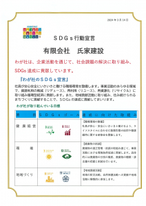 SDGs行動宣言